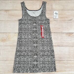 BCG Women's Lifestyle Sing Geo Dot Tank Minion Ebony Tank Top Size S